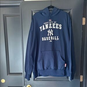 Majestic Navy Blue Yankees Hoodie